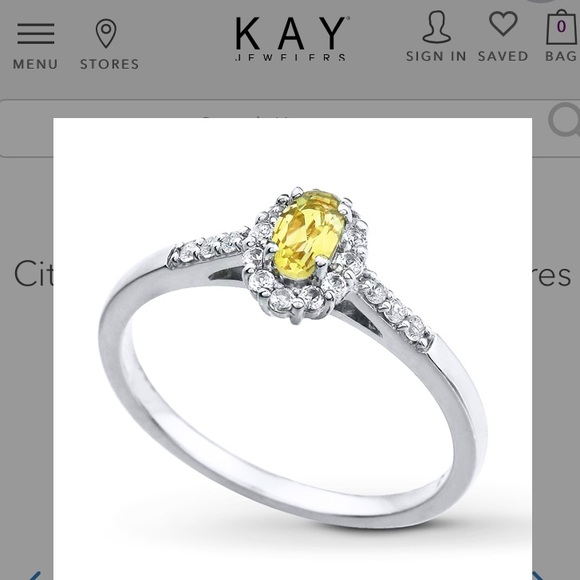 Sterling silver ring sapphire stone size 5 - Picture 7 of 8